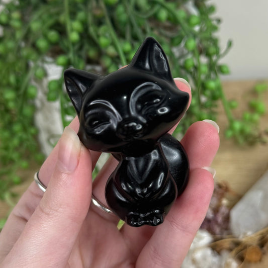 Black Obsidian Cat (R684) (R686)