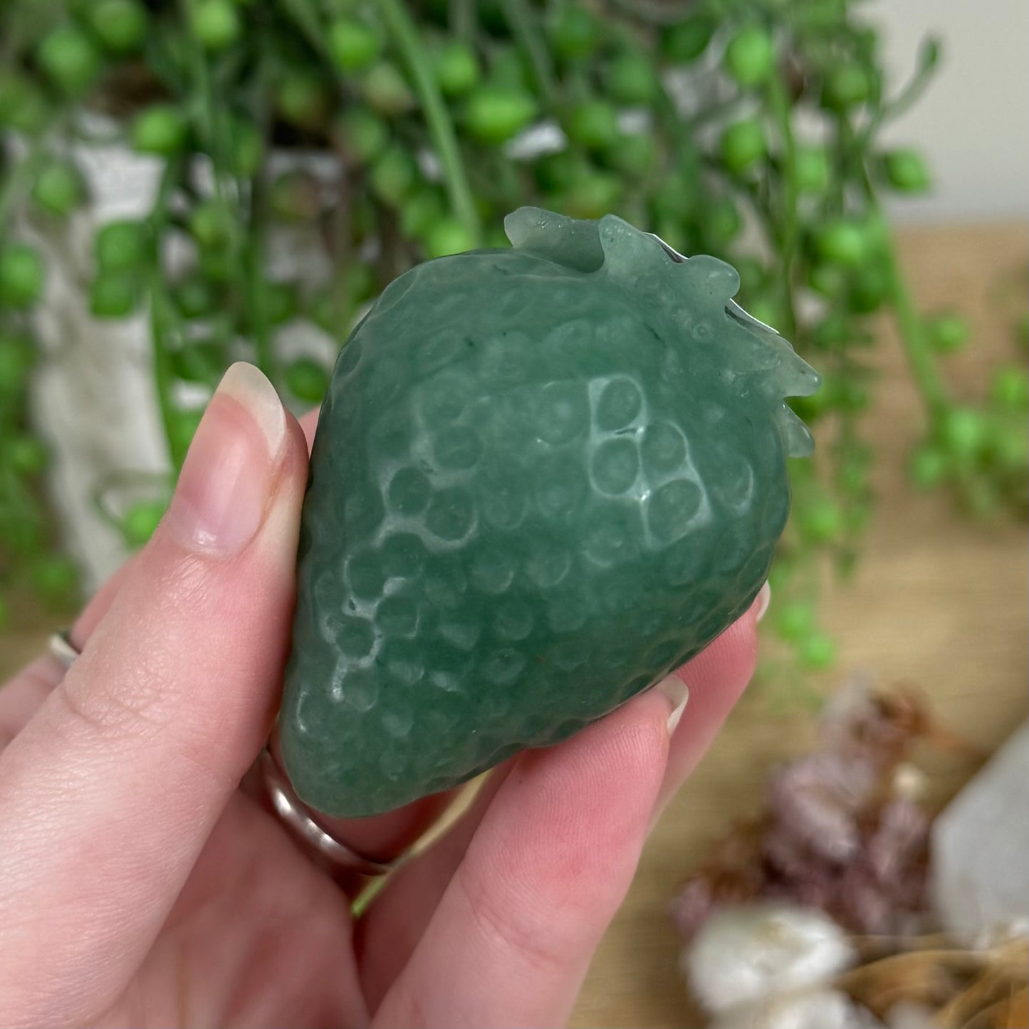 Green Aventurine Strawberry (R605)