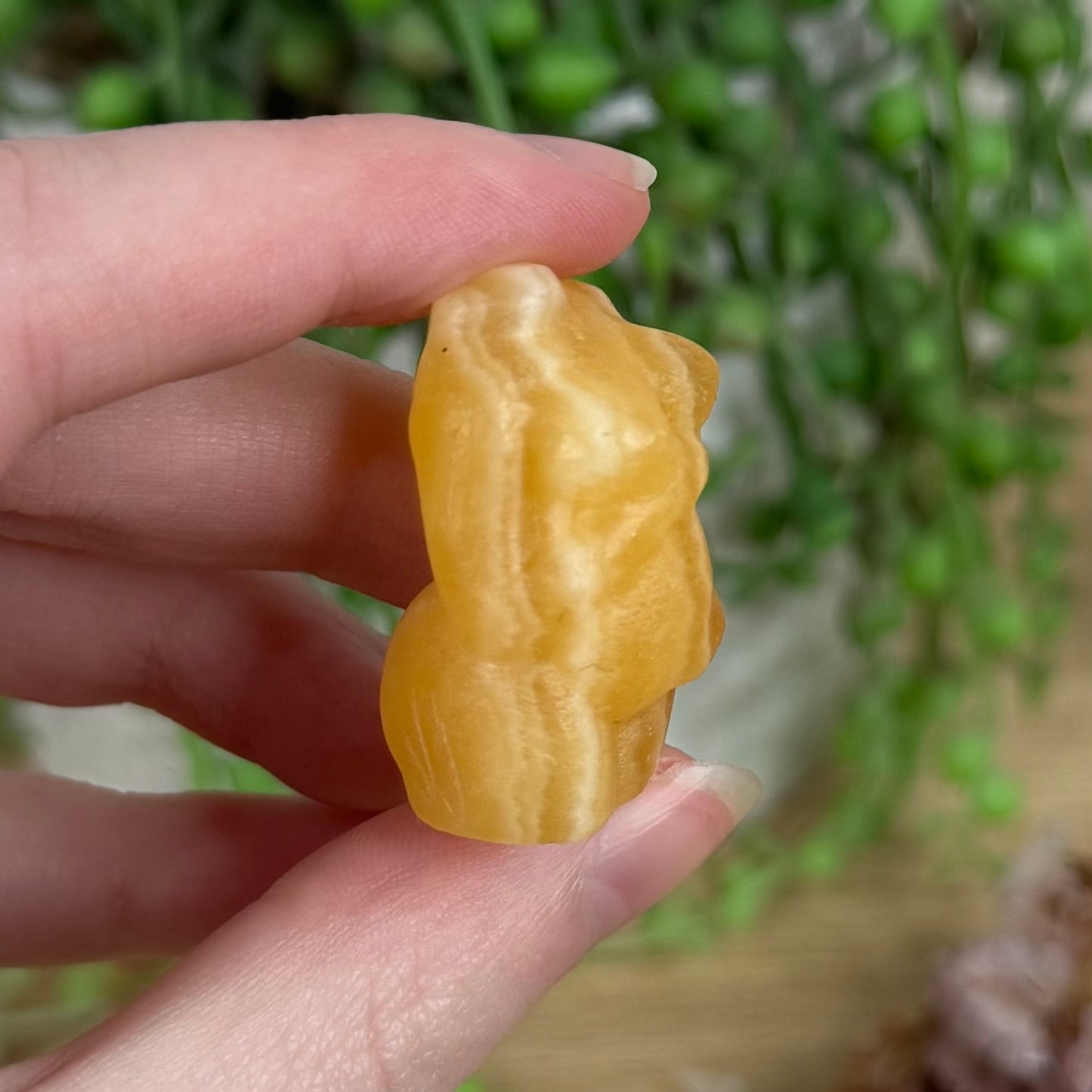 Yellow Calcite Small Pregnant Body