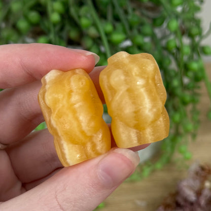 Yellow Calcite Small Pregnant Body