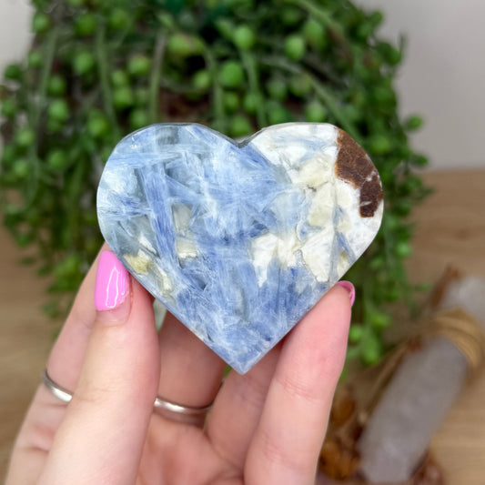 Blue Kyanite Heart (X676)