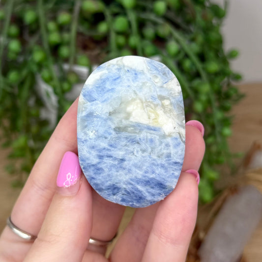 Blue Kyanite Palm Stone (X664)