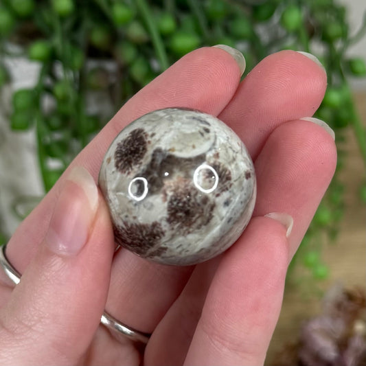 Russian Flower Agate Sphere (R635)