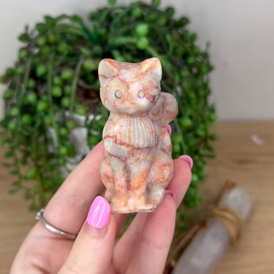 Red Vein Jasper Cat (X765)