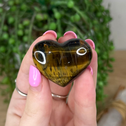 Tiger Eye Heart (X717)