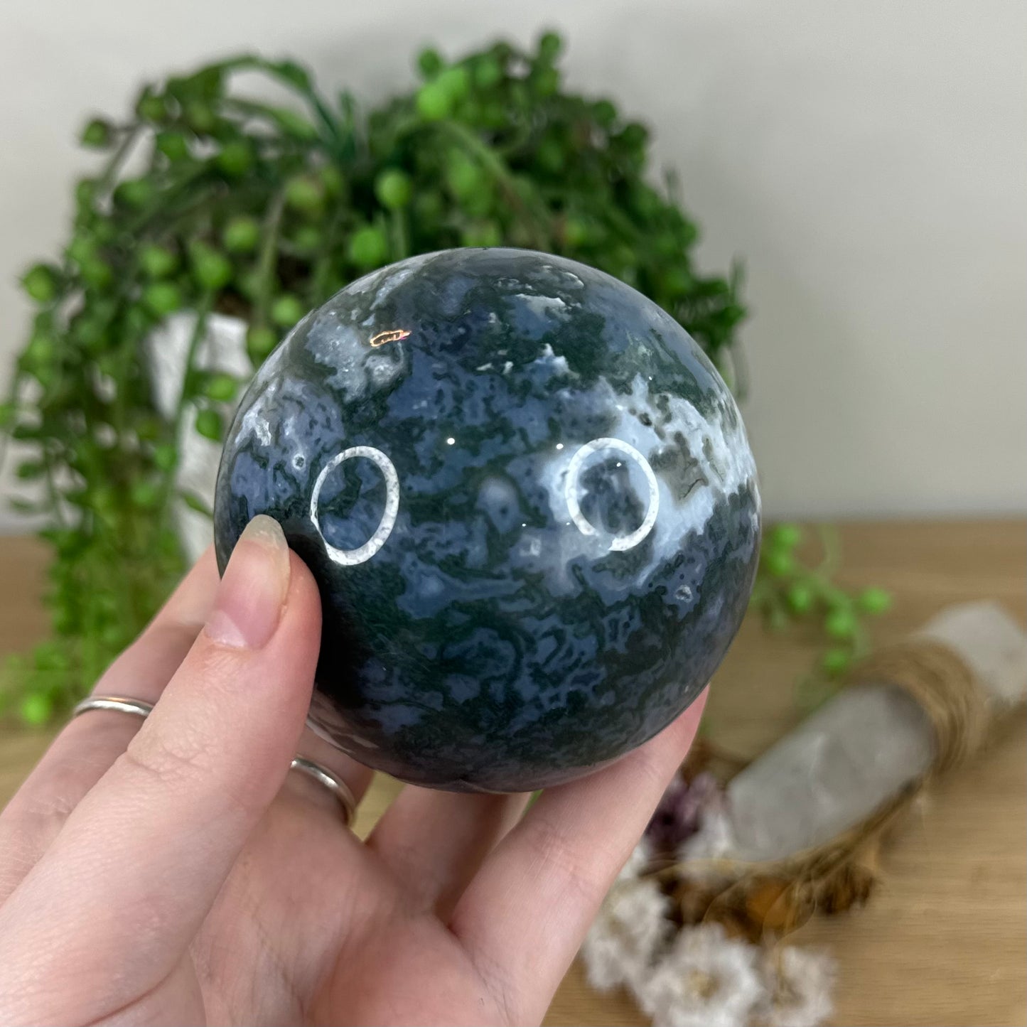 Moss Agate Sphere (N436)