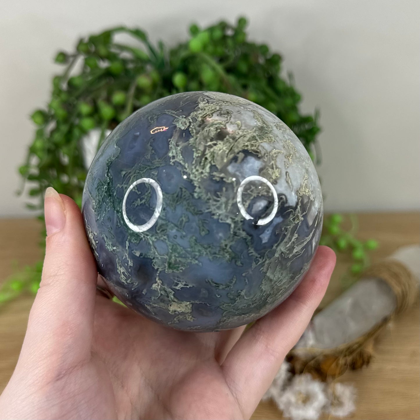 Moss Agate Sphere (N438)