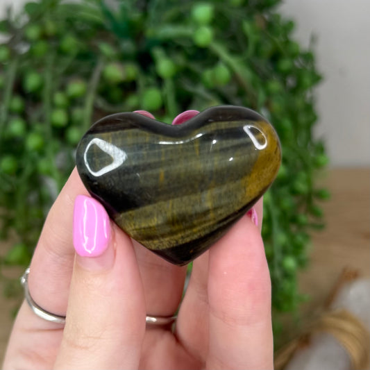 Blue Tiger Eye Heart (X720)