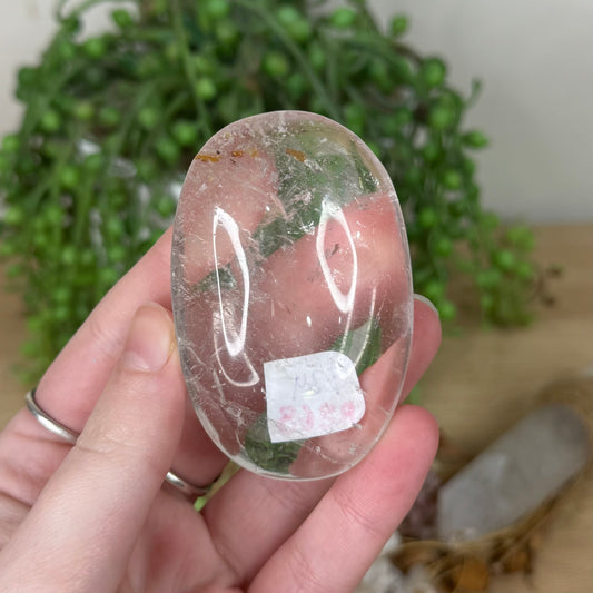 Clear Quartz Palm Stone (R868)