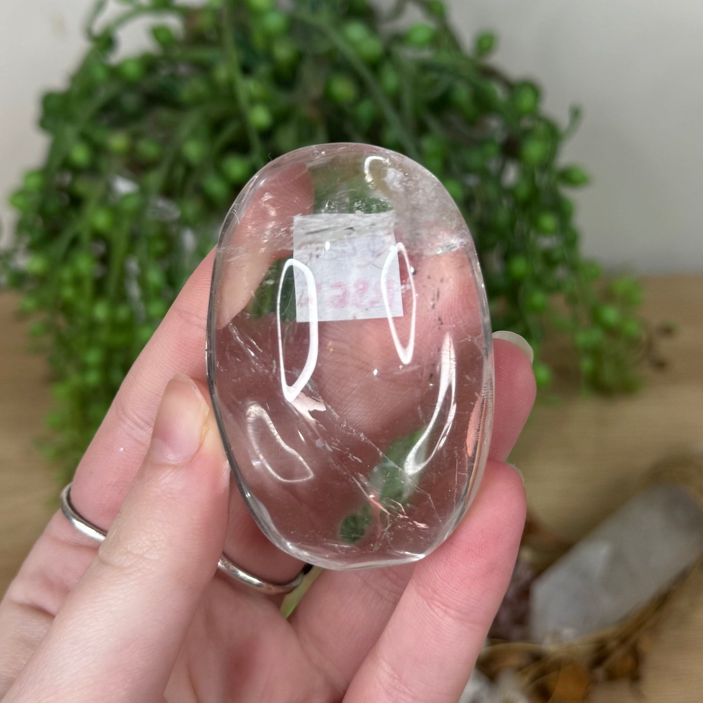 Clear Quartz Palm Stone (R865)