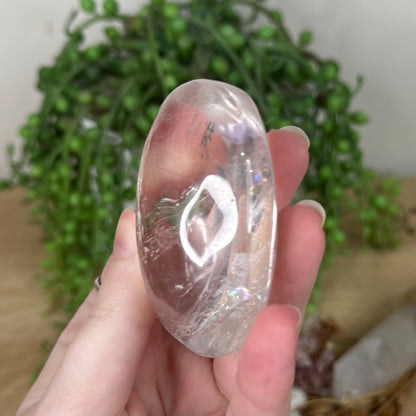 Clear Quartz Palm Stone (R867)