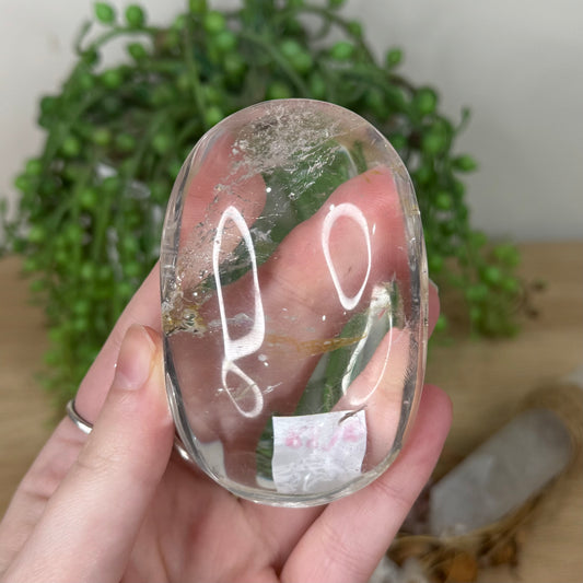 Clear Quartz Palm Stone (R870)