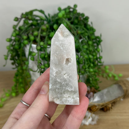 Green Quartz / Pink Amethyst (N779)