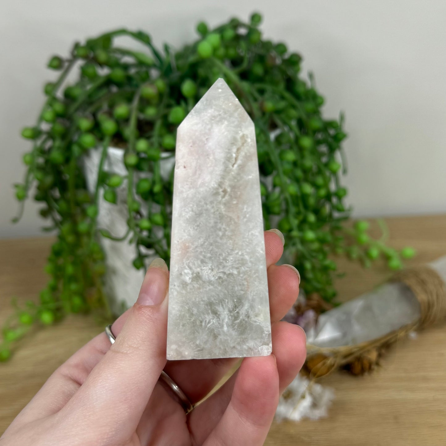 Green Quartz / Pink Amethyst (N779)