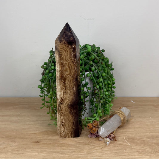 Chocolate Calcite Tower (X793)