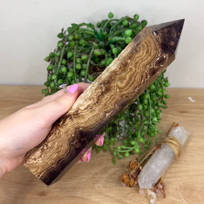 Chocolate Calcite Tower (X793)