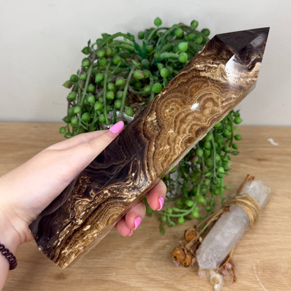 Chocolate Calcite Tower (X793)