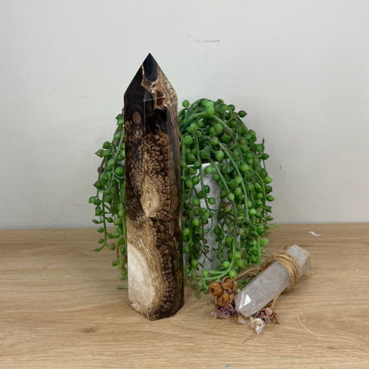 Chocolate Calcite Tower (X792)