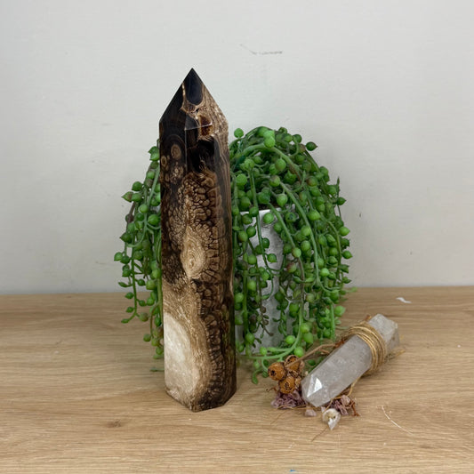 Chocolate Calcite Tower (X792)