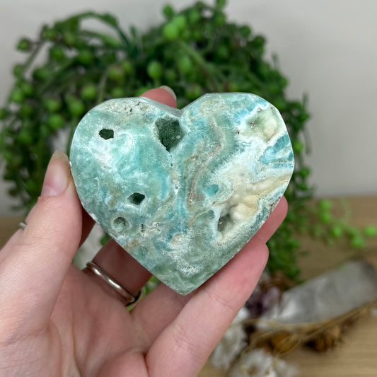 Hemimorphite Heart (N724)