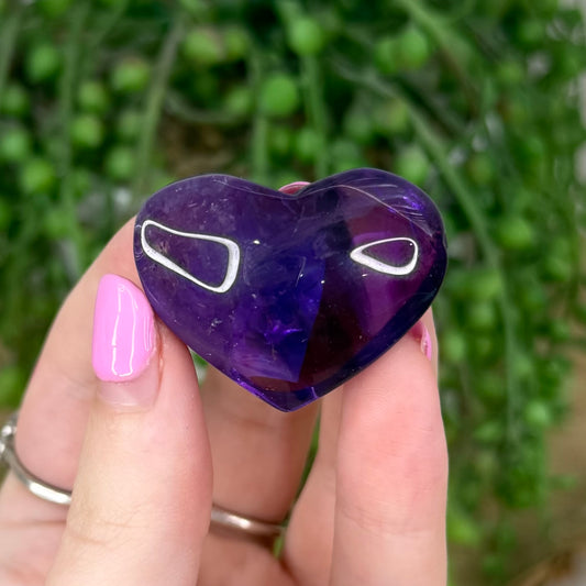 Amethyst Heart (O824)