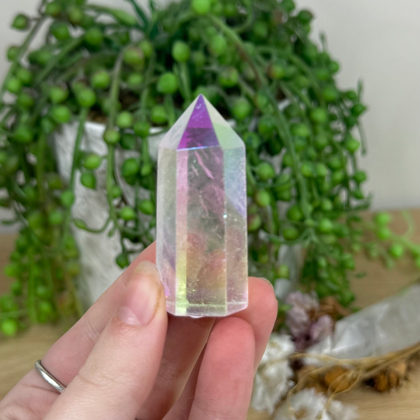 Aura Clear Quartz Point (M771)