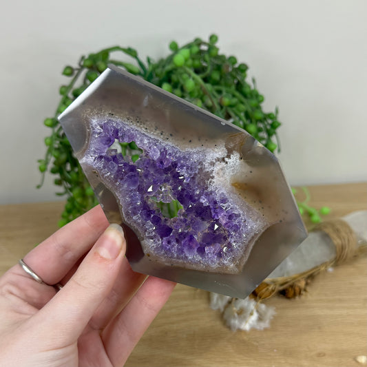 Amethyst / Agate Slab (I711)