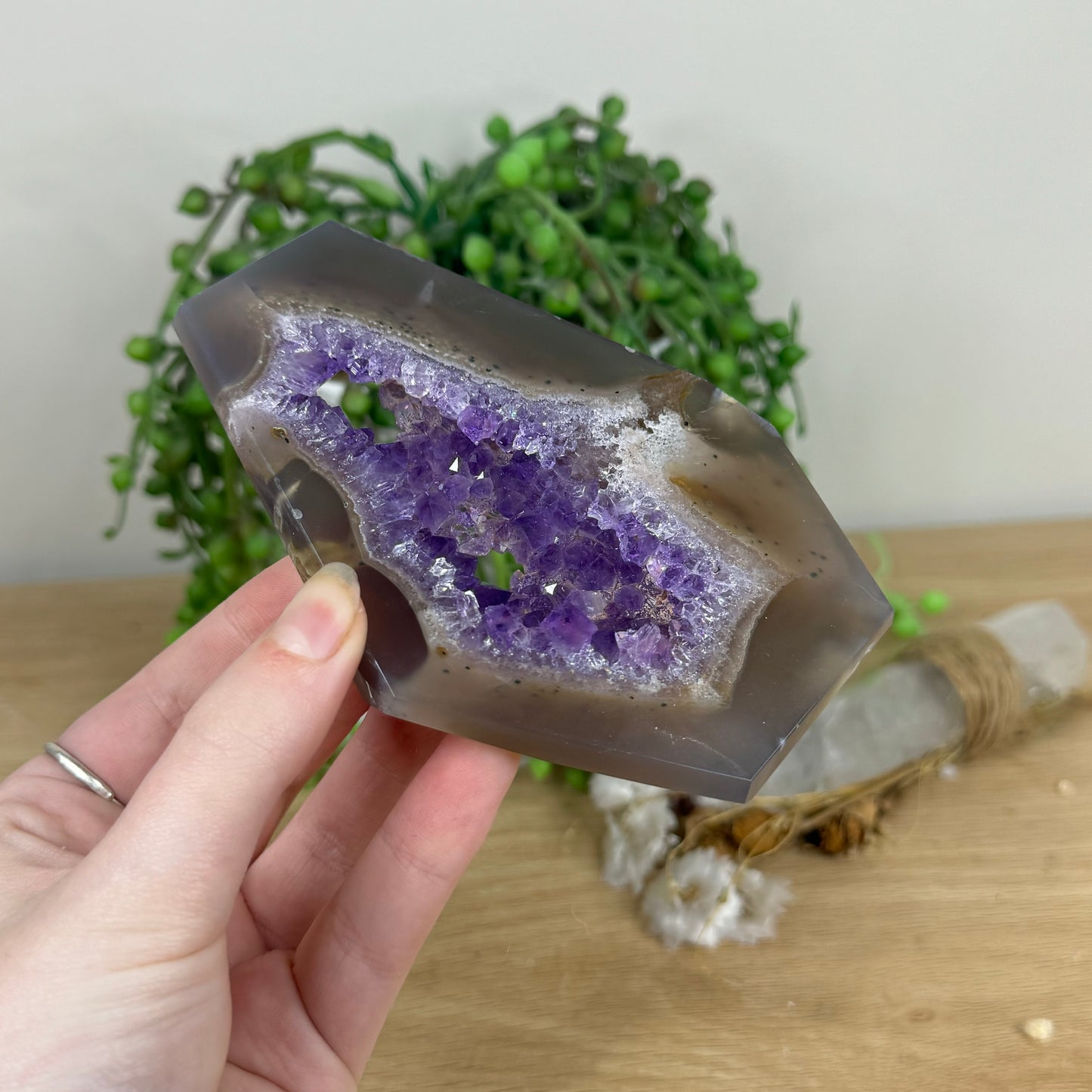 Amethyst / Agate Slab (I711)