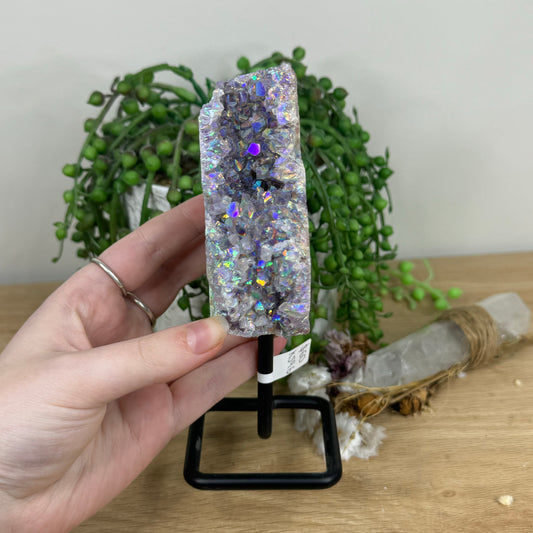 Aura Amethyst Cave On Stand (K596)