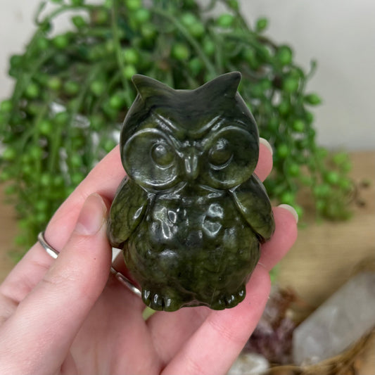 Green Jade Owl (R841)