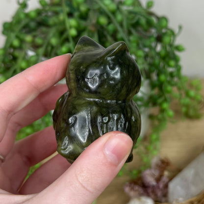 Green Jade Owl (R841)