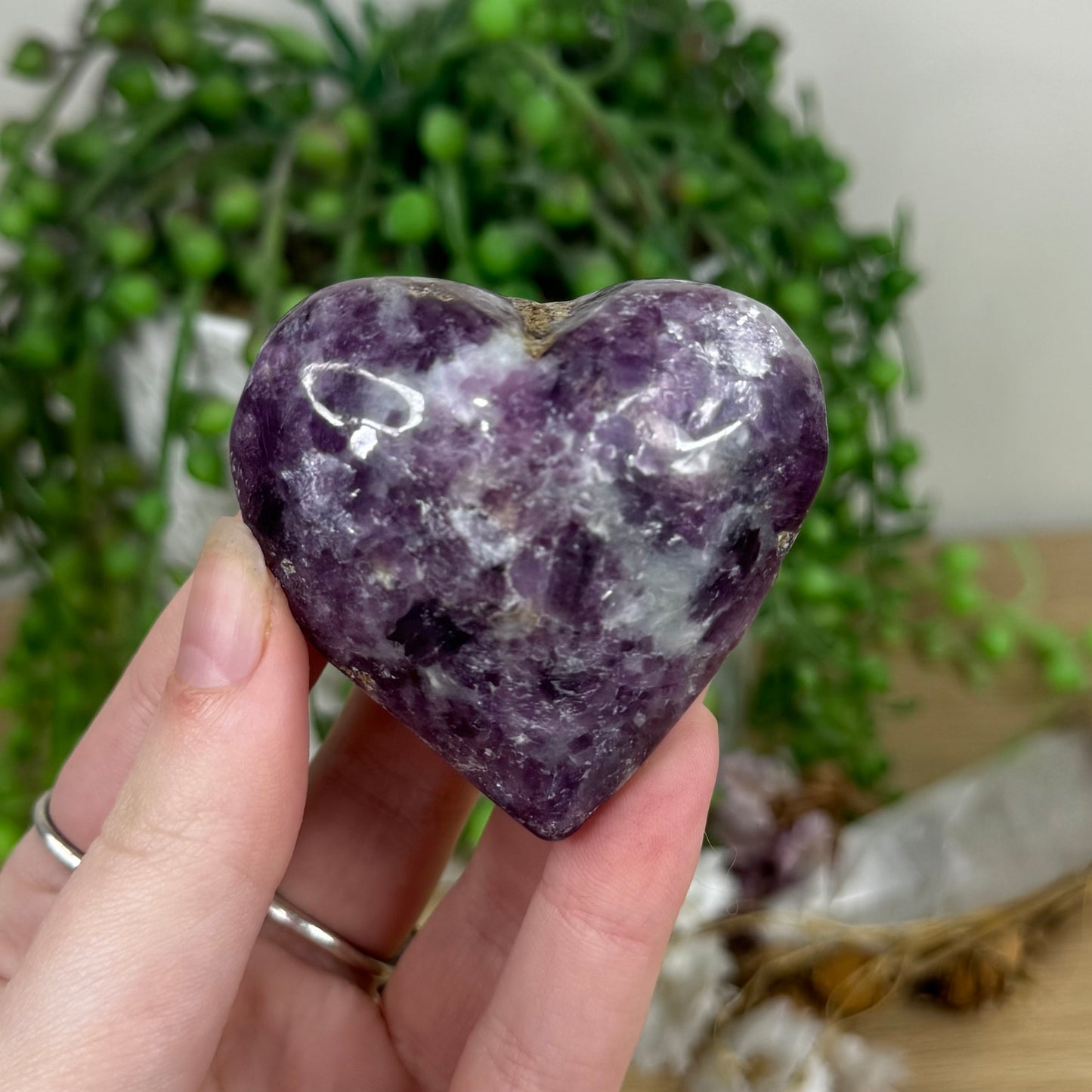 Purple Mica Heart (N719)