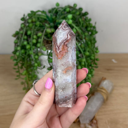 Mexican Crazy Lace Agate Point (X858)