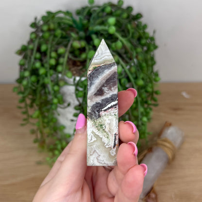 Mexican Crazy Lace Agate Point (X856)