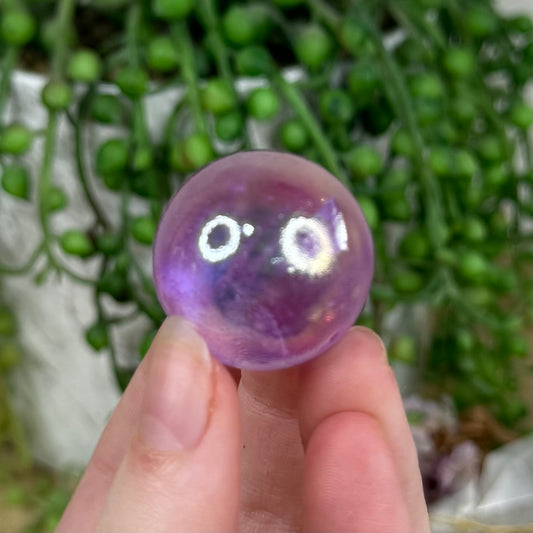 Purple Aura Quartz Small Sphere (N749) (N746) (N748)