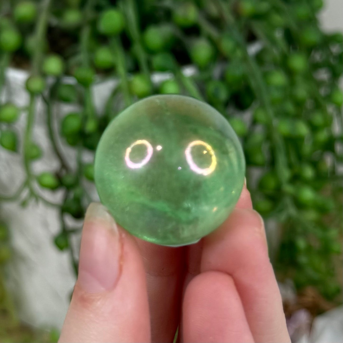 Green Aura Quartz Small Sphere (N737) (N741) (N738)