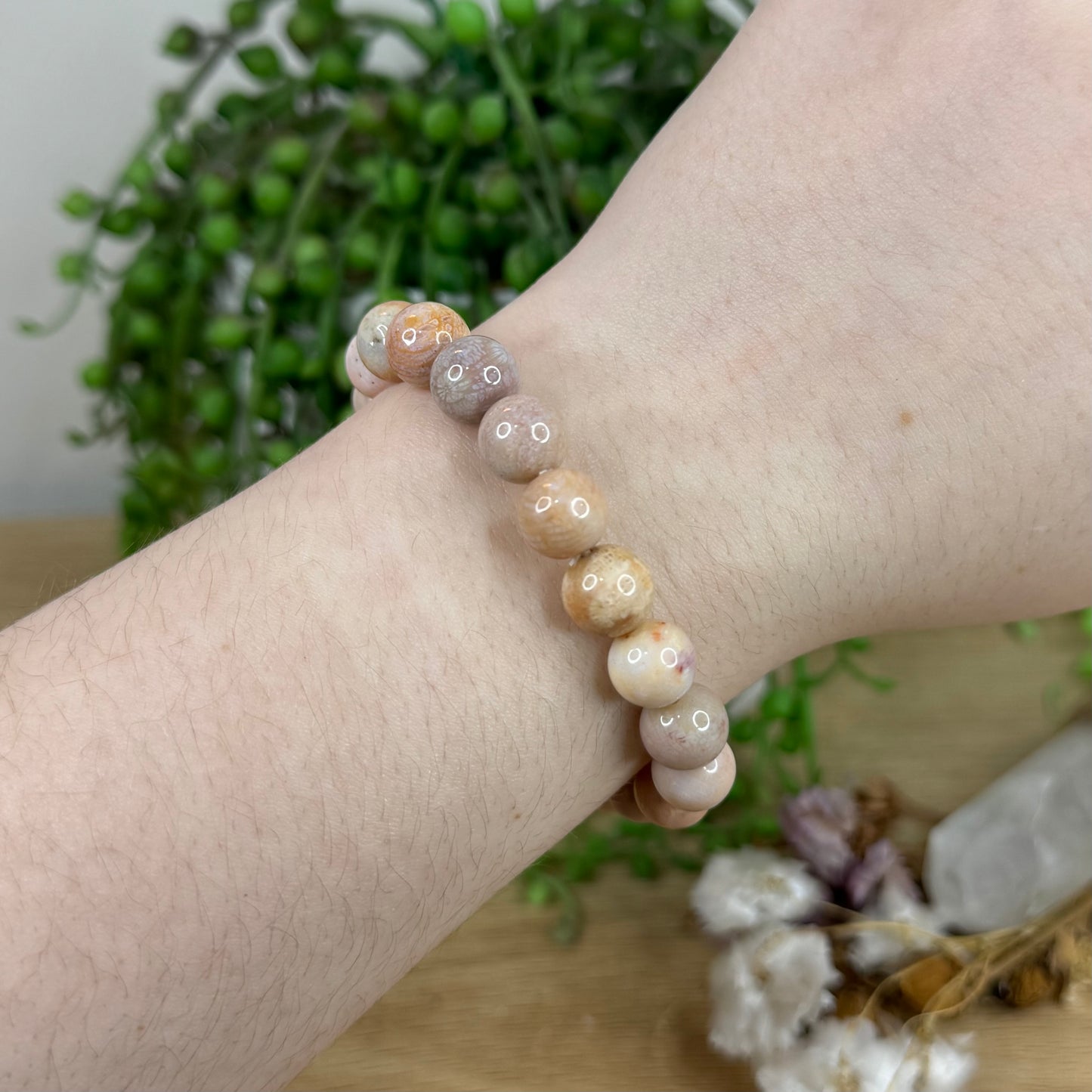 Coral Jade Bracelet (K798)