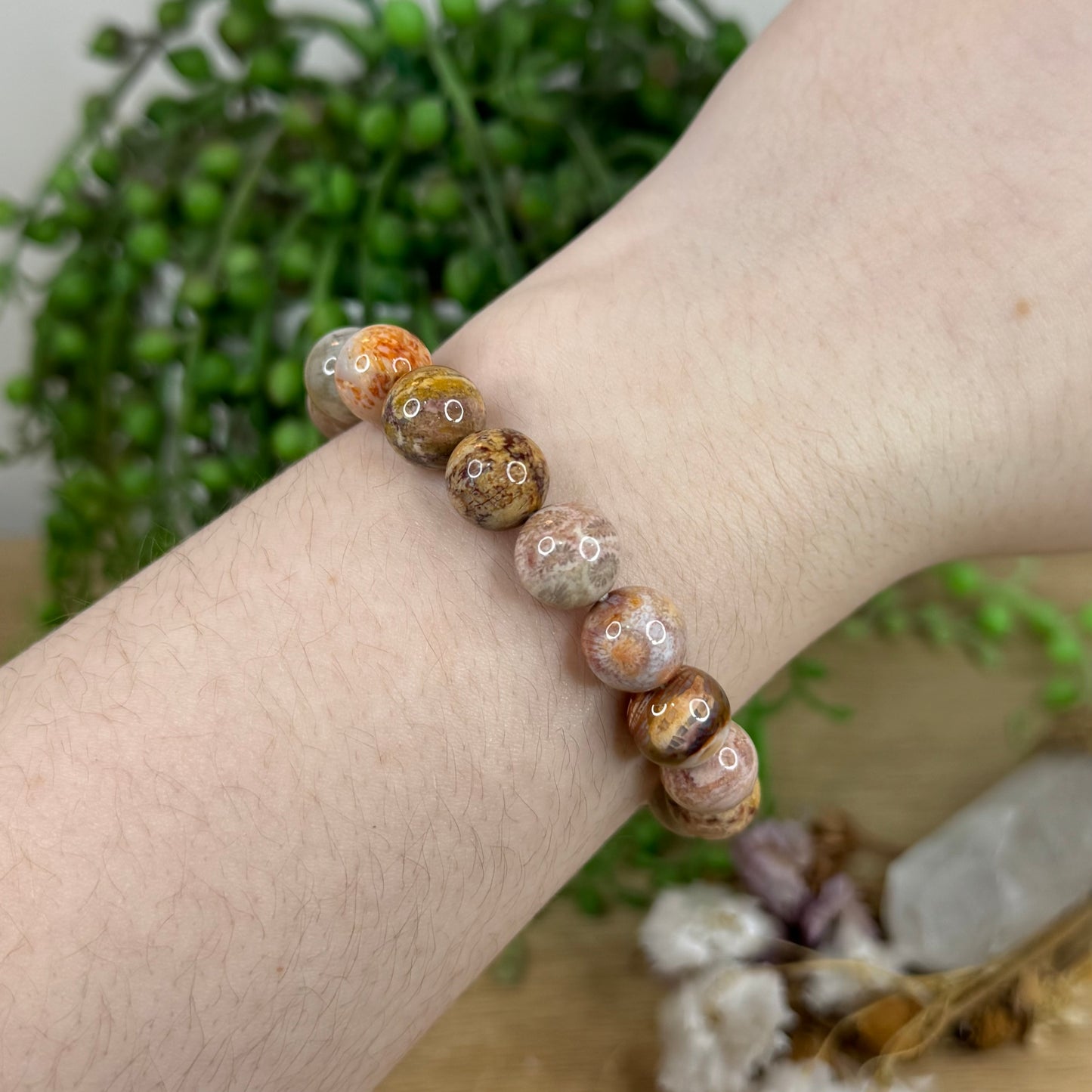 Coral Jade Bracelet (K800)