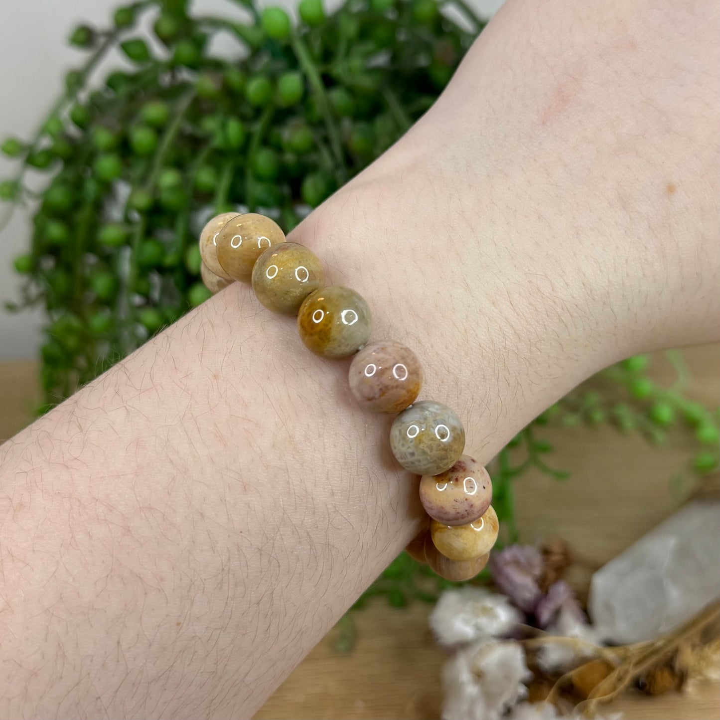 Coral Jade Bracelet (K801)