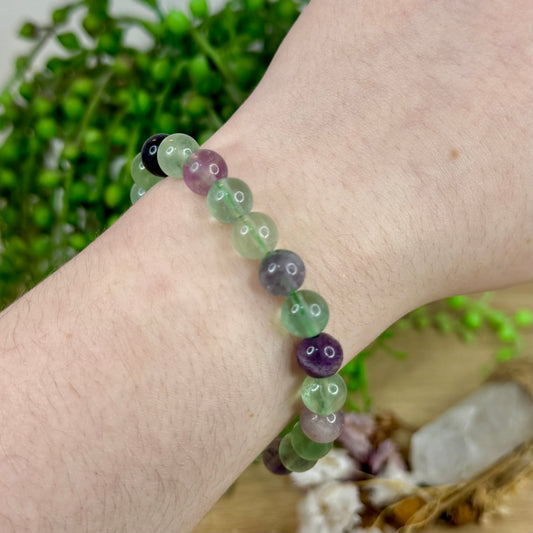 Rainbow Fluorite Bracelet (M528) (M527) (K130) (K131) (M526) (M529) (M530)