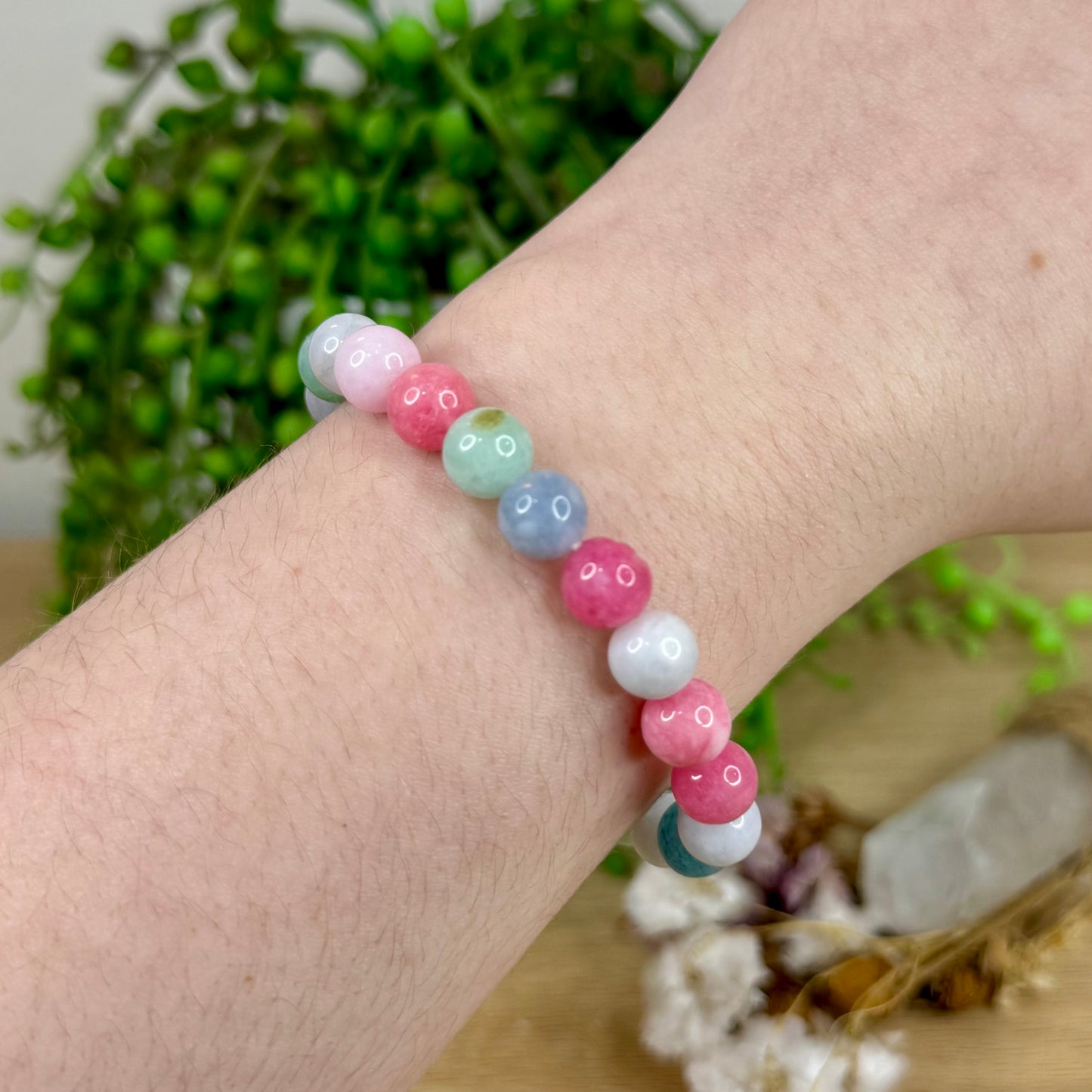 Dyed Chalcedony Bracelet (L303)
