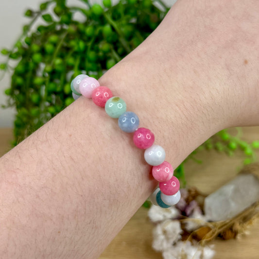 Dyed Chalcedony Bracelet (L303)