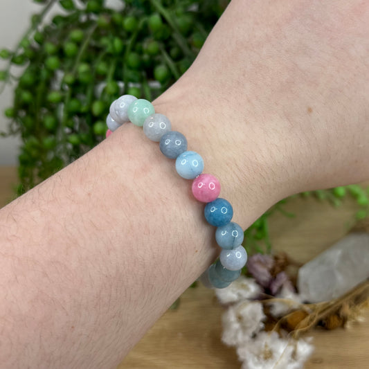 Dyed Chalcedony Bracelet (L304)