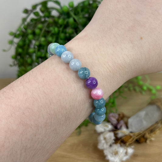 Dyed Chalcedony Bracelet (L302)