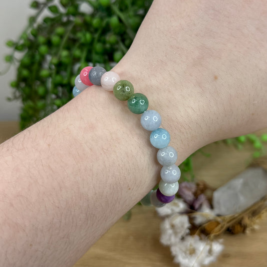 Dyed Chalcedony Bracelet (M133)