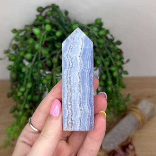 Blue Lace Agate Point (Y19)