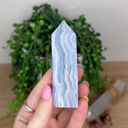 Blue Lace Agate Point (Y20)