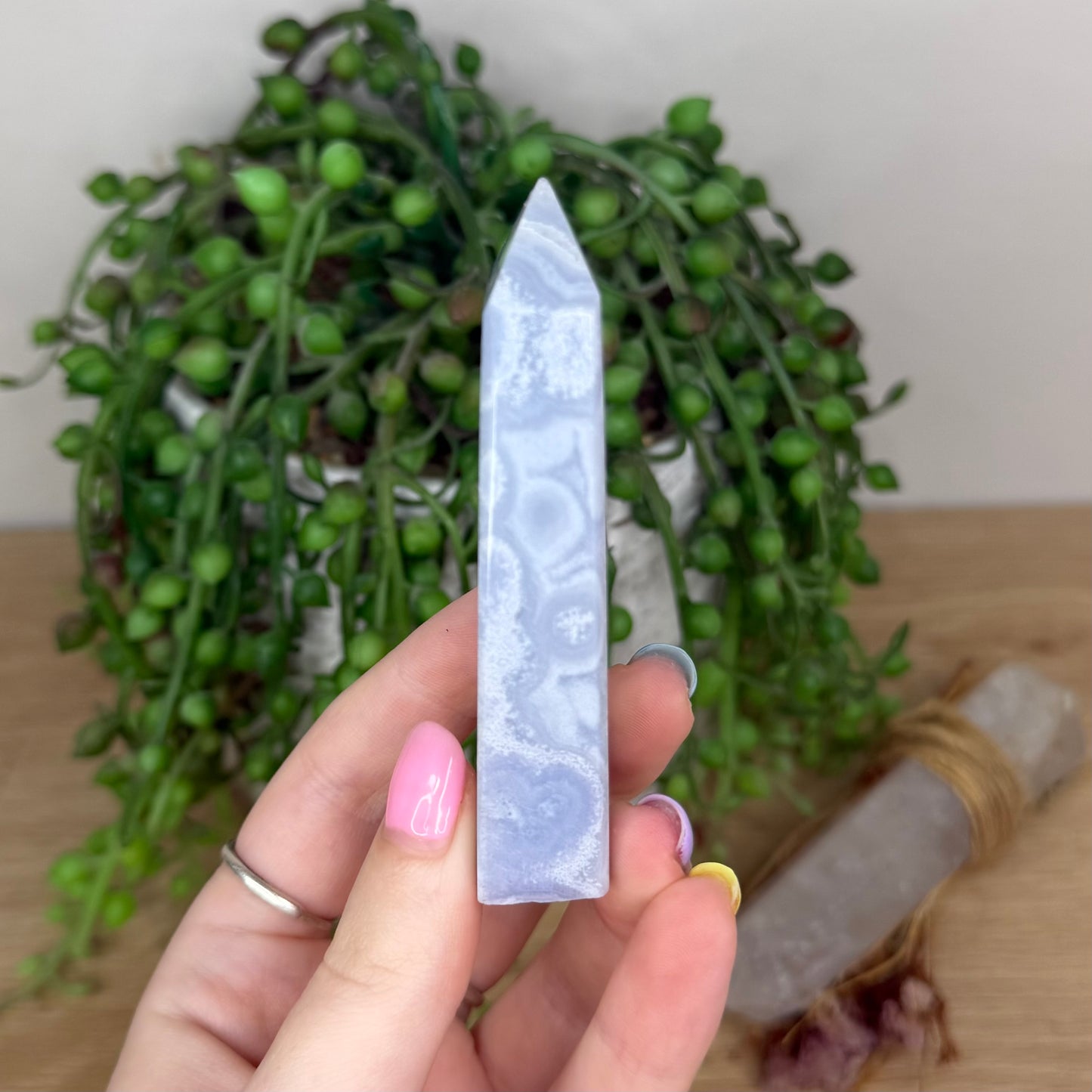 Blue Lace Agate Point (Y20)