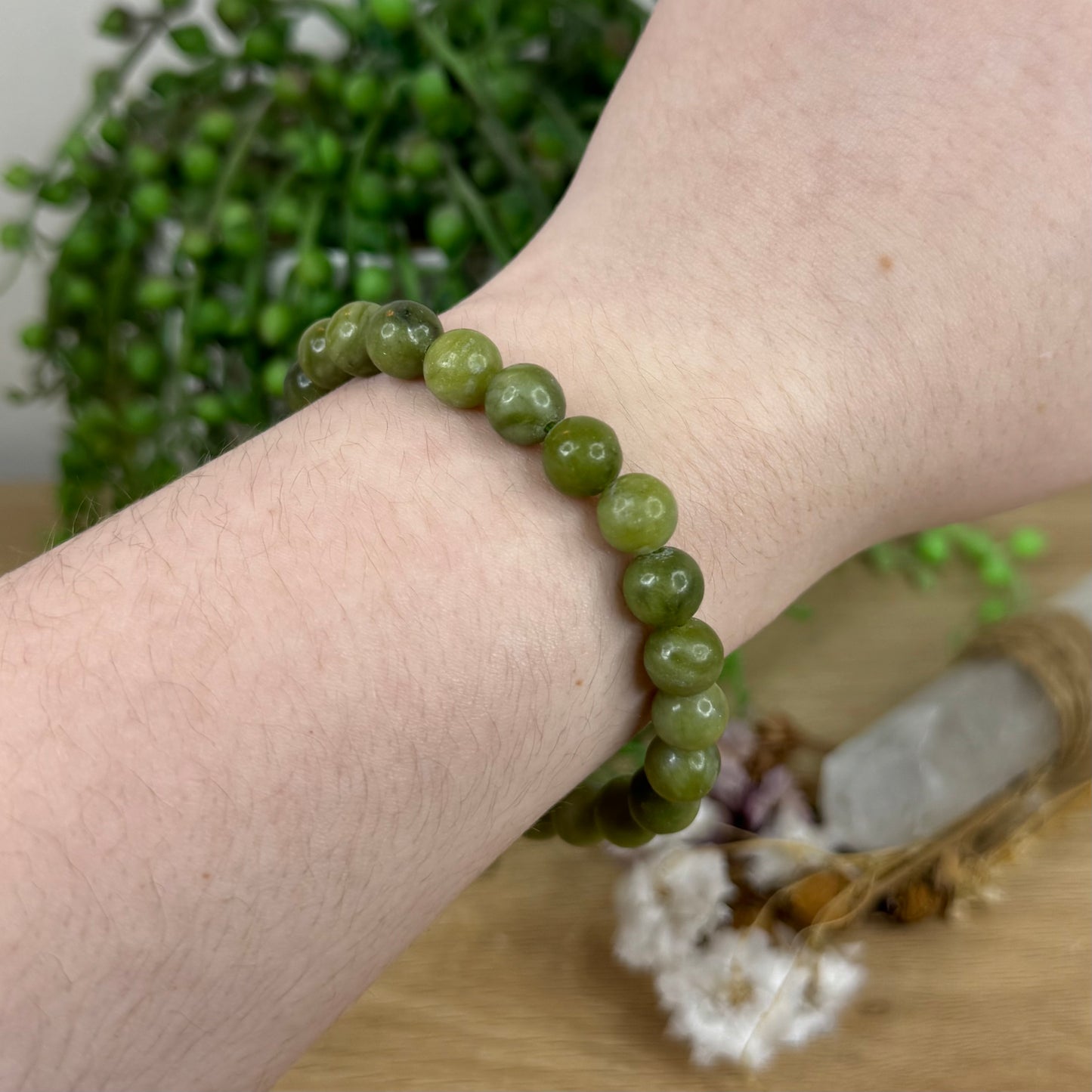 Light Green Jade Bracelet (N460) (N455) (N456) (N452) (N459) (N454) (N457) (N461) (N453)