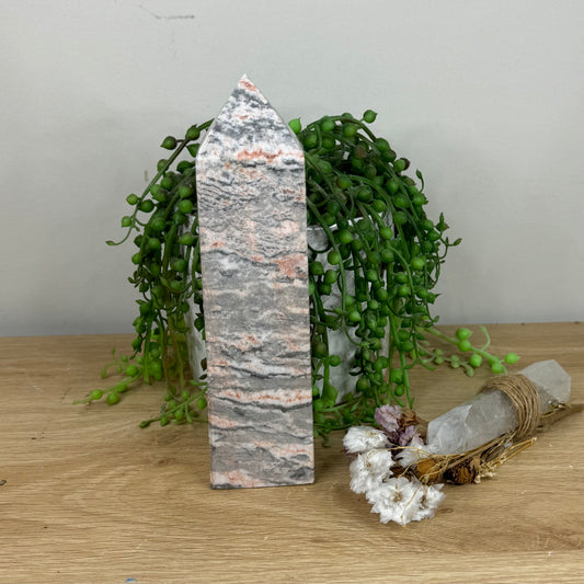 Pink Zebra Jasper Tower (N830)